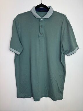 Greyson Classic Men's Polo Shirt in Sage Green size large Golf made in Peru